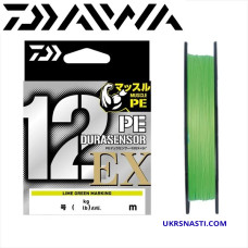 Шнур Daiwa UVF PE Dura Sensor X12 EX+Si3 LGM размотка 150м салатовый